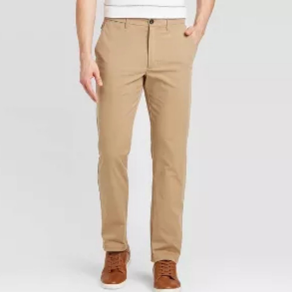 Wrinkle Resistant Slim Tch Chino 38 x 30 Tan NWT